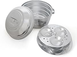 Solaris Kitchenware’s Aluminium Idli Pot – Durable| Lightweight| Perfect for Fluffy Idlis, Steaming, and Multipurpose...
