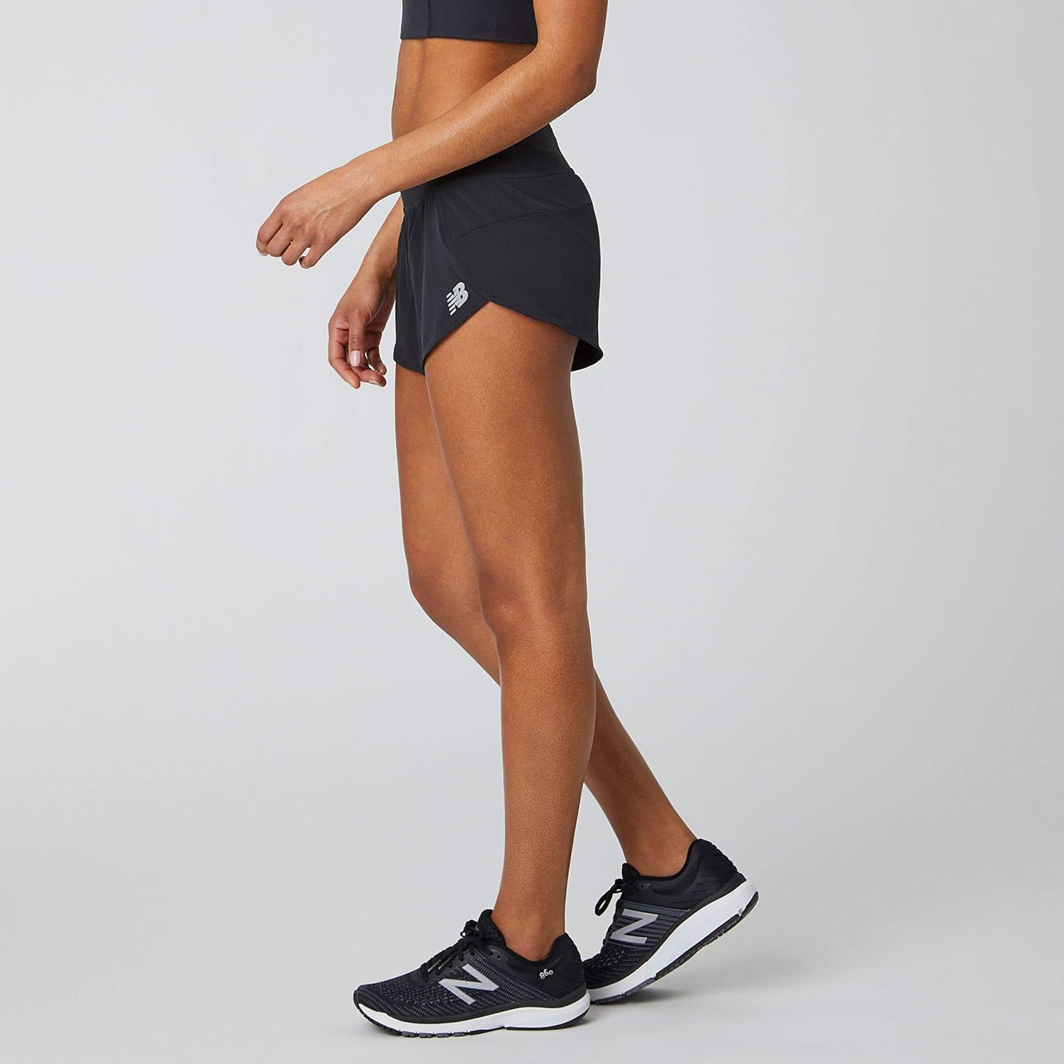 New Balance Women's Impact Run 3 Inch Short, Libra Print, X-Small - Image 5