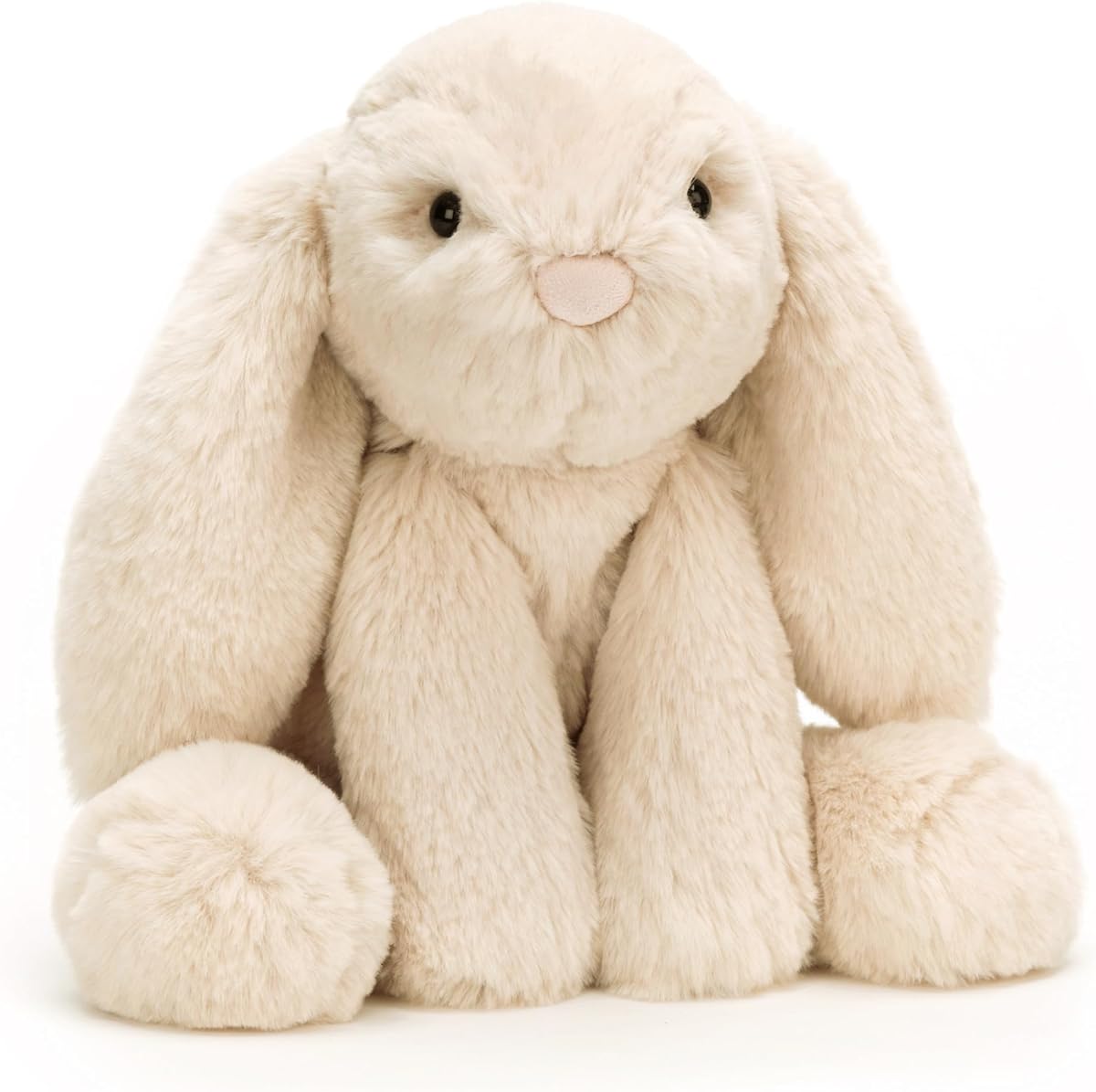 Animal de peluche de conejo manchado, mediano 9,5 pulgadas - Juguete de peluche de conejo y conejito - Regalo clásico para niños