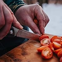 Vista 4 de Barebones Provisions - Cuchillo de sacacorchos, versátil cuchillo multiherramienta plegable de 4 pulgadas, hoja con abridor de vino y llave, y mango