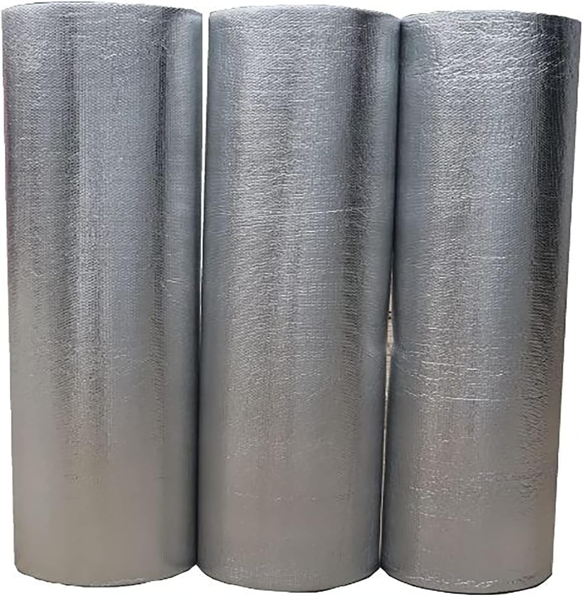 Self-Adhesive Bubble Insulation Foil, Aluminium Insulation Rolls for Floors and Roofs(1x20m/3.2x65.6ft)
