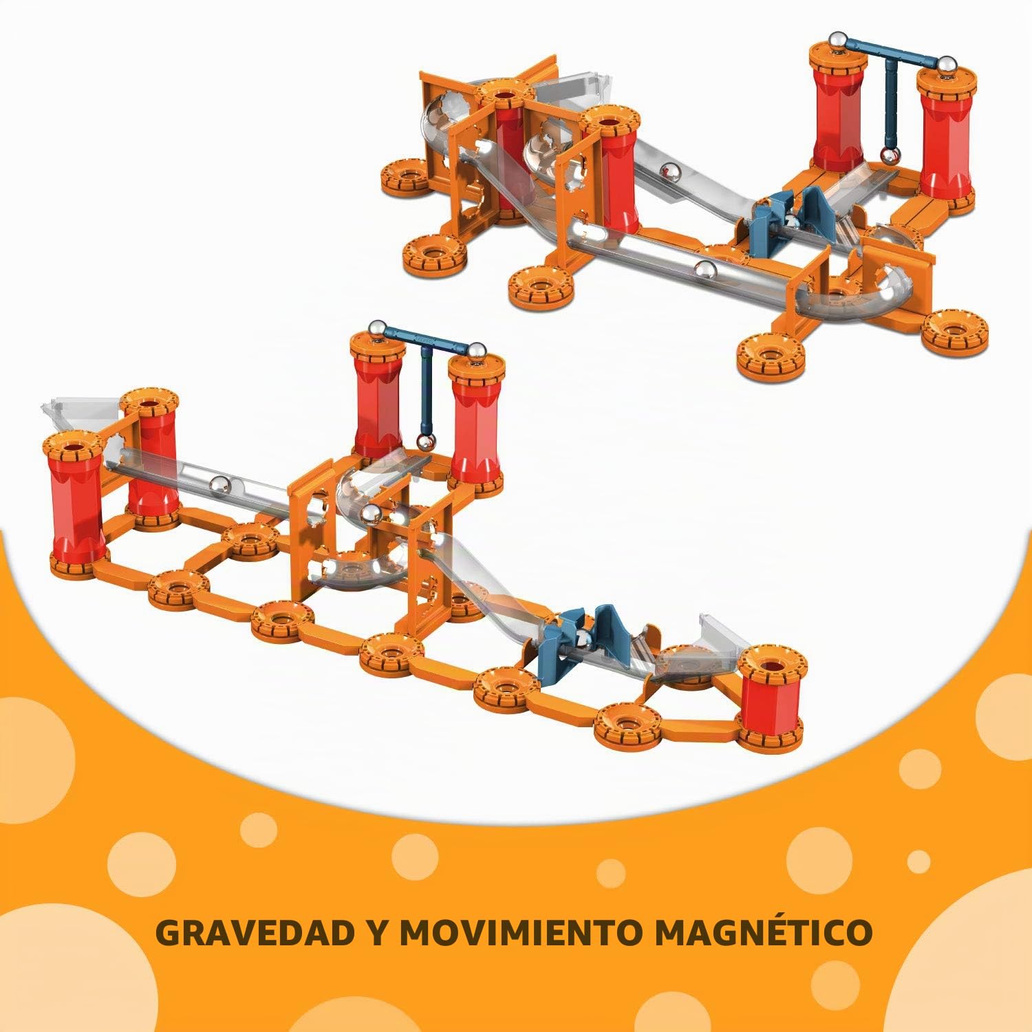 Geomag Mechanics Gravity – 115 Piezas Magnéticas Para Construir Un Circuito Con Cañón Y Motor De Gravedad