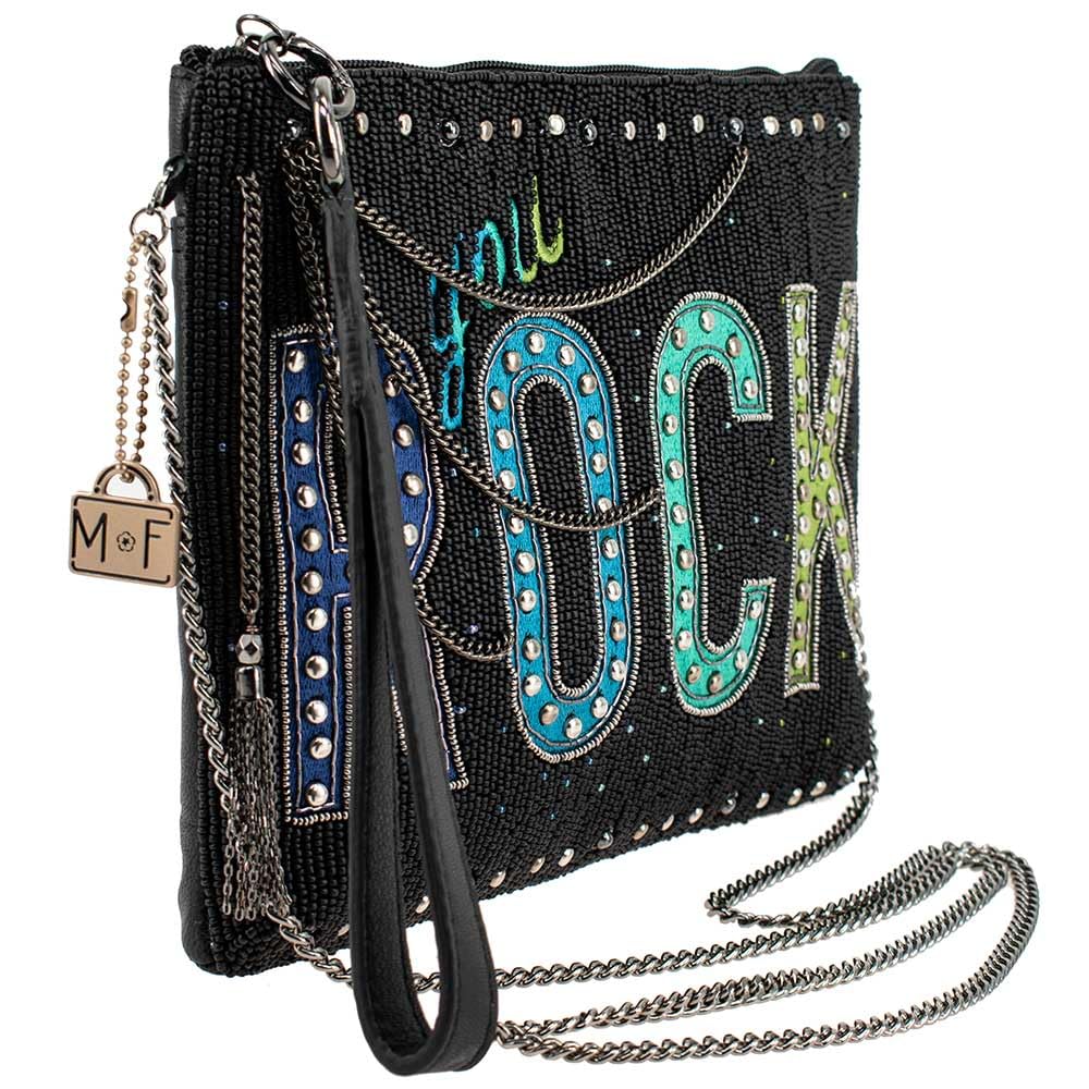 Mary Frances You Rock Beaded Crossbody Wristlet Handbag, Multicolor