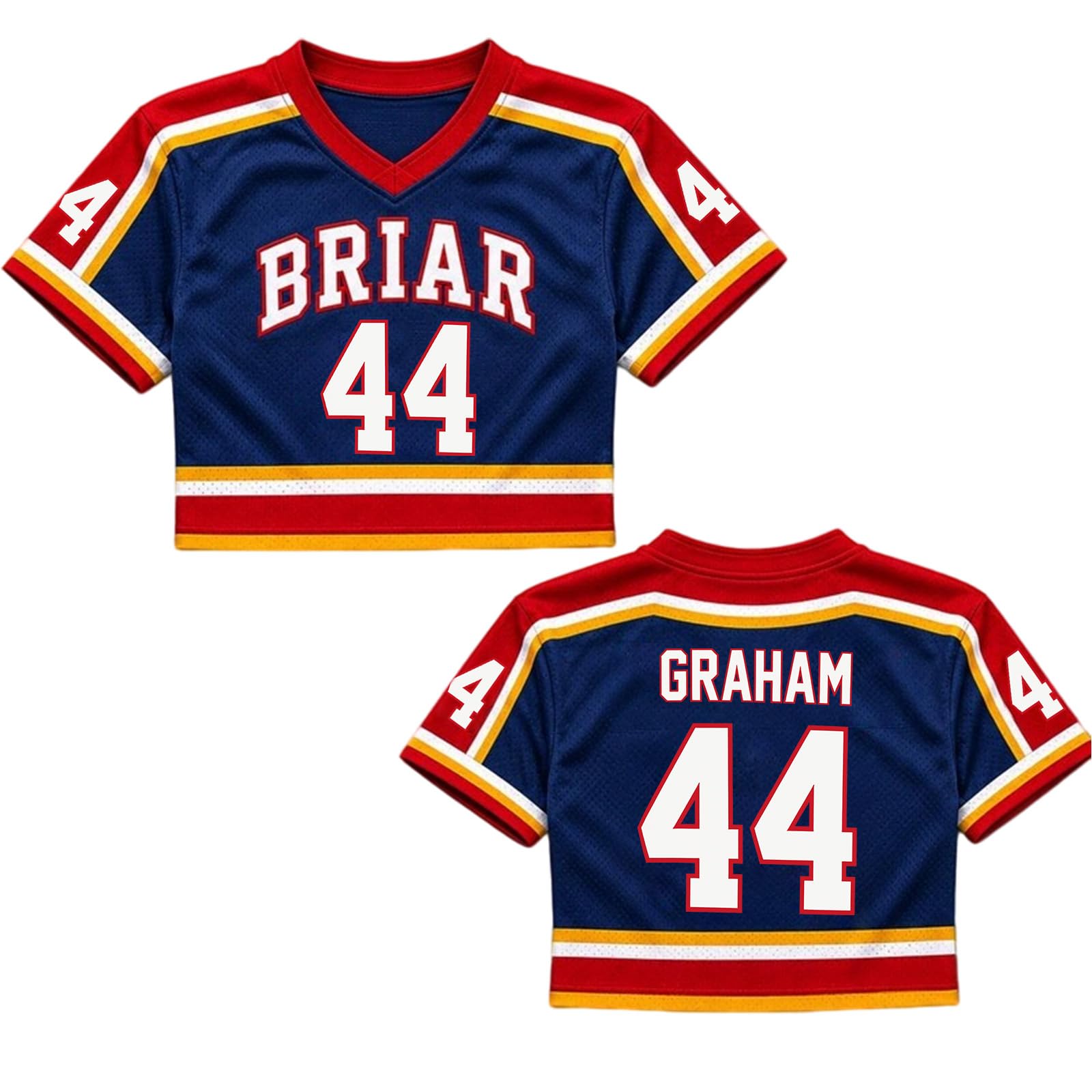 Off Campus Hockey Jersey Women Graham 44 & Logan 22 & Tucker 46 & Dean 66 Briar U Hockey Shirts Short Sleeve Briar University Shirts Sports Y2K Crop Tops Off Campus Merch for Fans