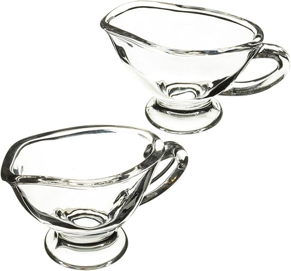 Artesà Two Mini Gravy Boat, Sauce and Milk Jug for Serving Cream