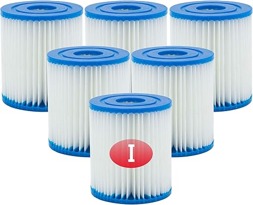 SKTLBB Cartucho de filtro de piscina tipo I, 3.11 x 3.48 pulgadas, tamaño I para filtro de piscina, bombas de filtro de piscina, reemplazos