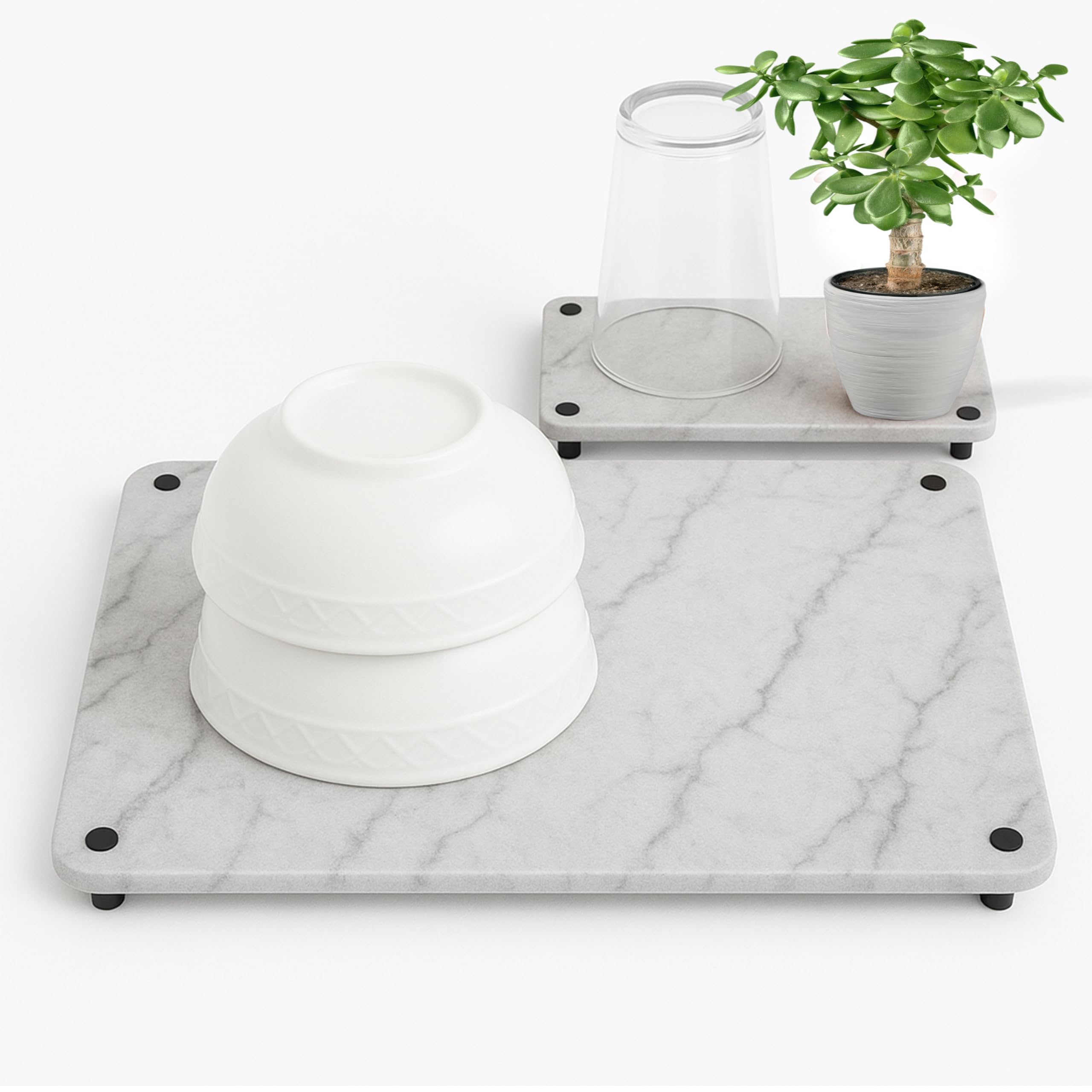 Large Stone Drying Mat for Kitchen Counter 17.8