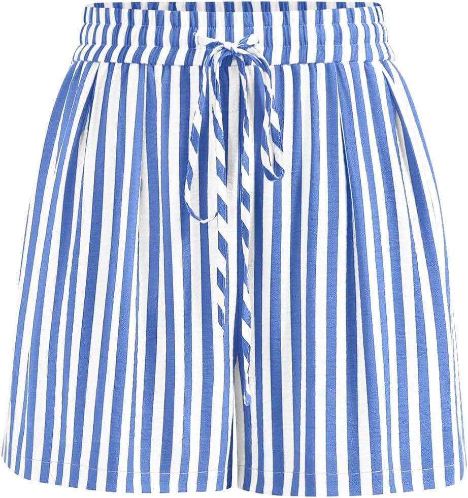 PRETTYGARDEN Elastic Waist Summer Shorts for Women Trendy 2026 Gingham Cute Pajama Bottoms Plaid Y2K Beach Vacation Clothes