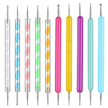 10Pcs Dotting Tools Set, Ball Embossing Stylus for Transfer