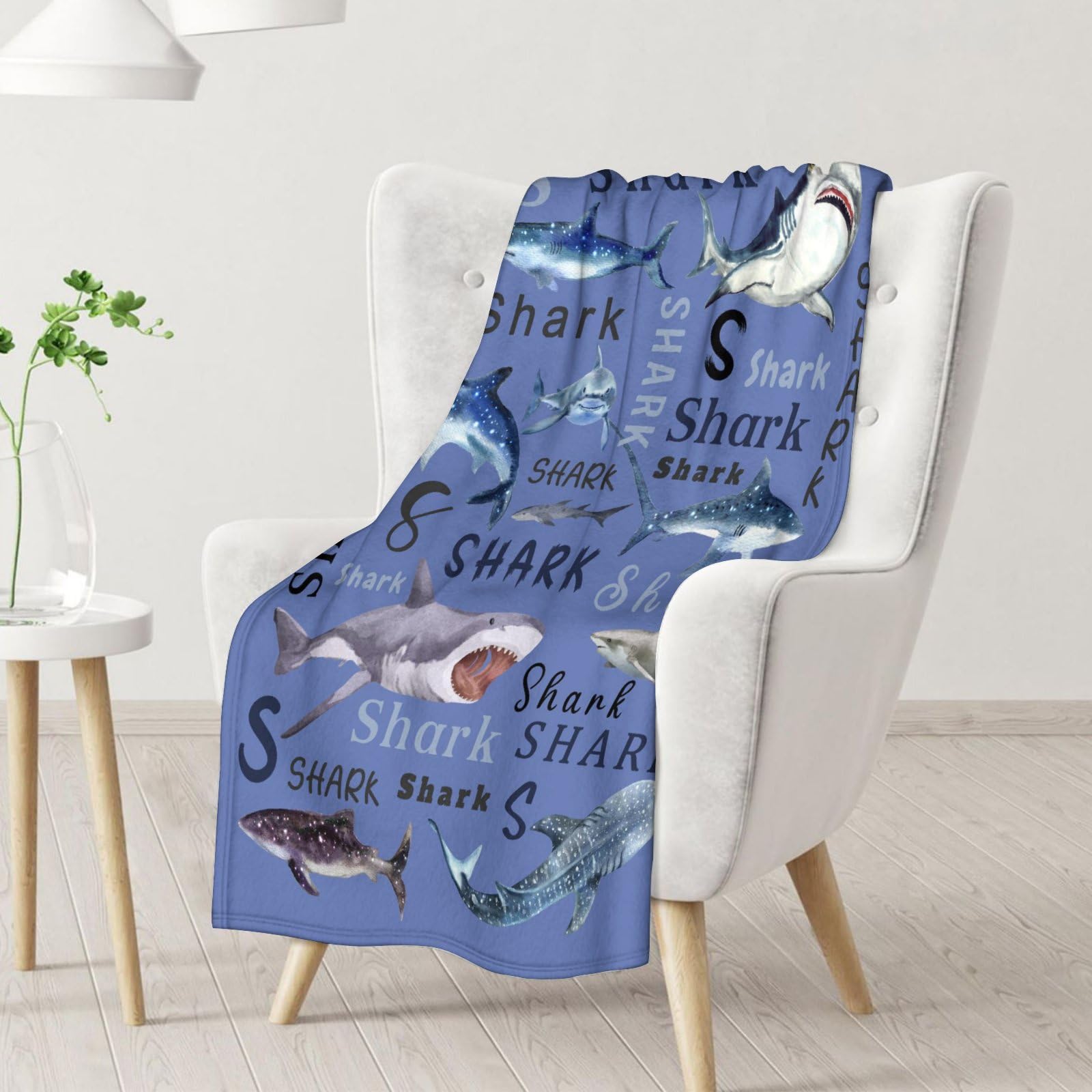 パンダ Amazon.com: 鯊魚毯- 柔軟、模糊和溫暖- 50 x 40 英吋(約50 x 40 公分