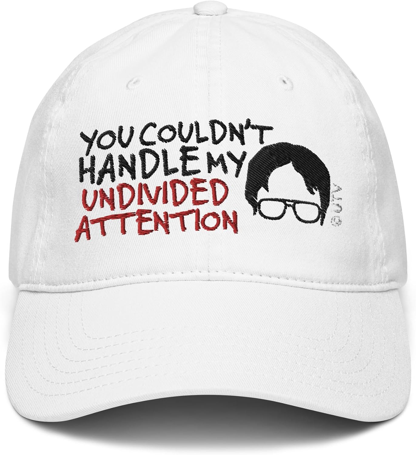 TV Series Dwight Head Undivided Attention Adjustable Baseball Hat
