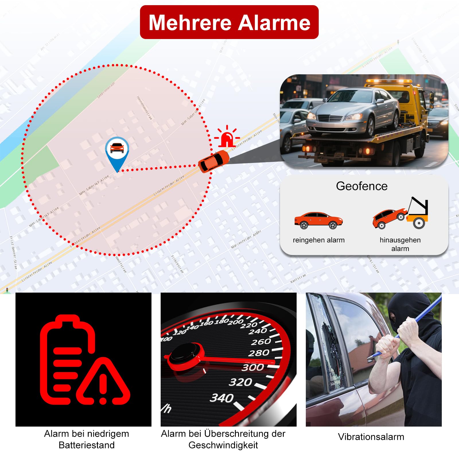 TKMARS GPS Tracker Ohne ABO GPS Tracker Auto 90 Tage Standby-Zeit, 5 Sekunden Zum Aktualisieren Der Position, Stark Magnetisch und Wasserdicht mit Kostenloser App, 5000mah
