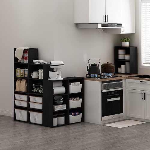 Miniatura 2 de Furinno Luder - Estantería para libros, 4 niveles, madera negra