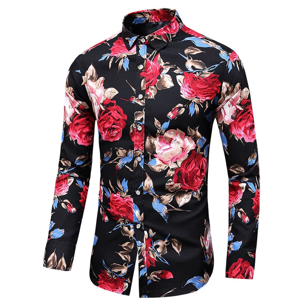 Chemise Hawaïenne Hilo Hattie Homme Taille L - Rouge à Hibiscus, Occasion Très Bon état