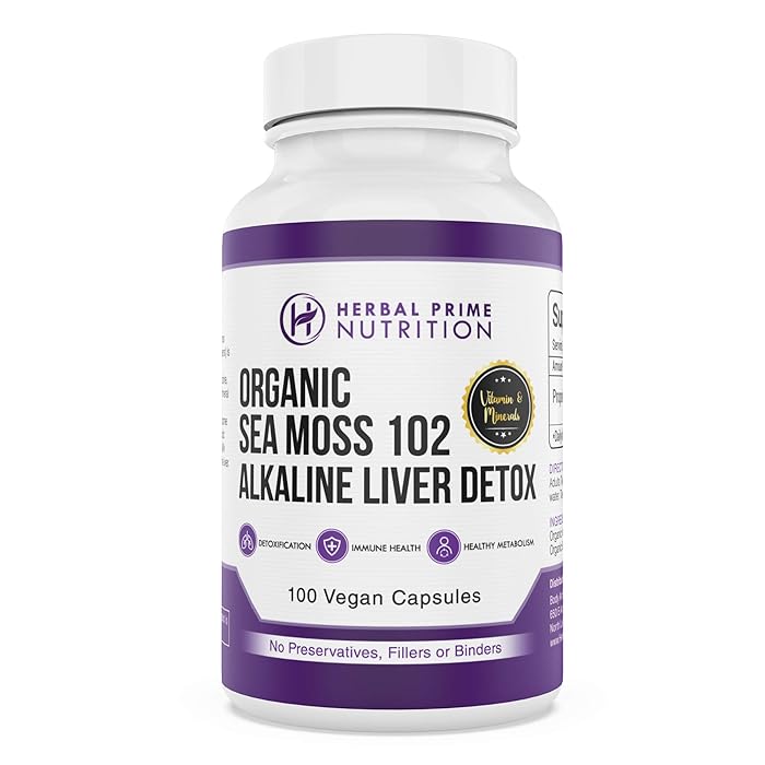 Buy Herbal Prime Nutrition Organic Sea Moss 102 Alkaline Liver Detox