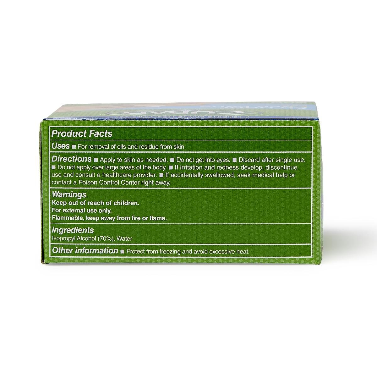 Curad Alcohol Disinfectant Prep Pads, 2-ply, Medium Size, 200 Count