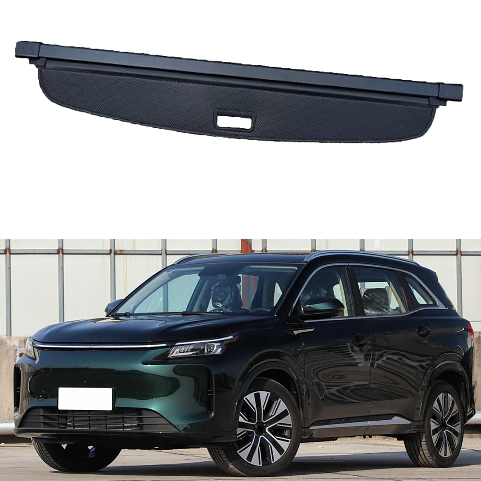 SXLGDW Car Retractable Rear Trunk Parcel Shelf,Compatible with Landian E5 Plus Double Curtain 7 Seats 2025+,Car parts