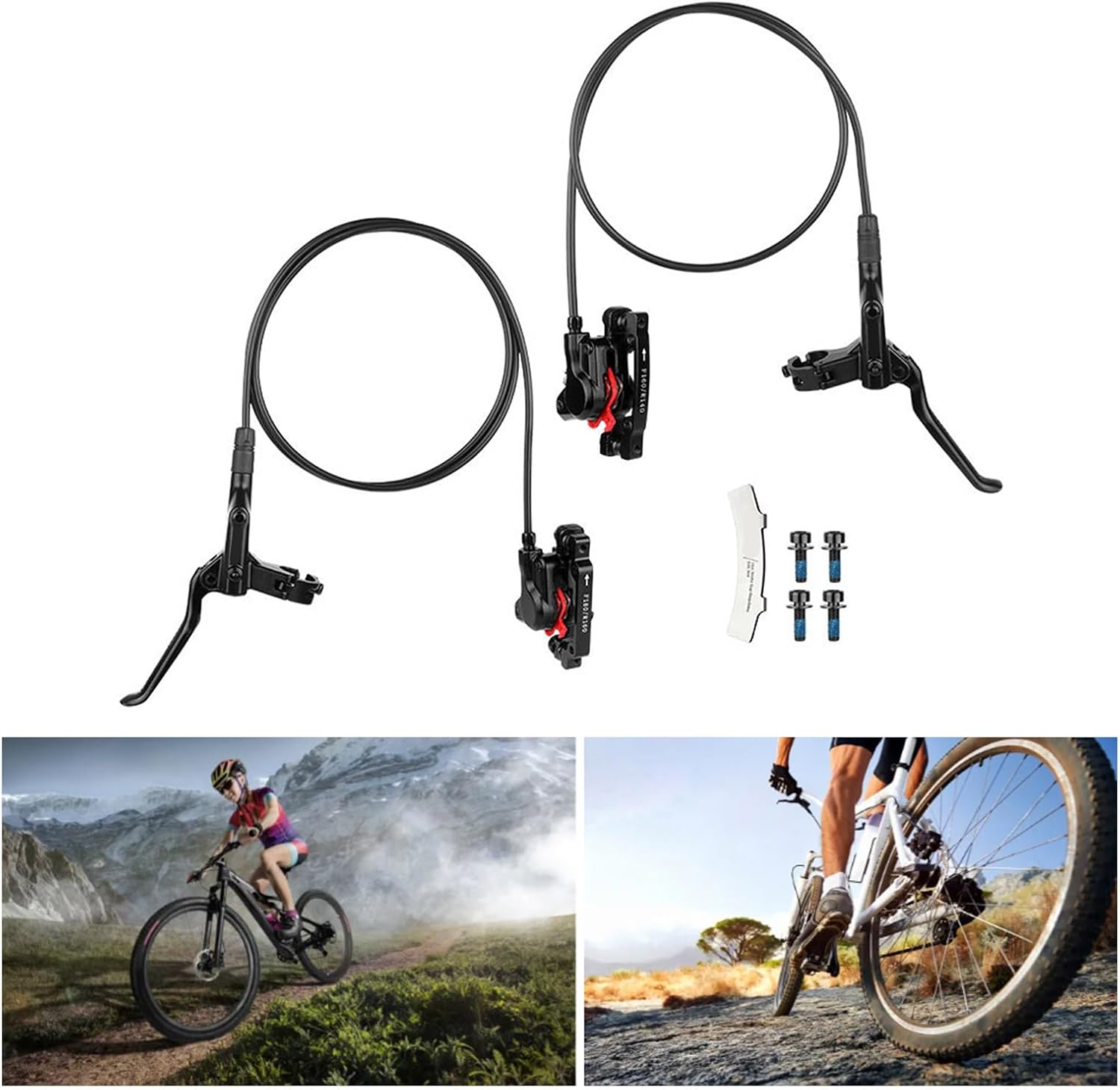 プロの自転車ディスクブレーキ天気耐性油圧ディスクブレーキキャリパーを強化するためのアルミニウム合金ブレーキレバー