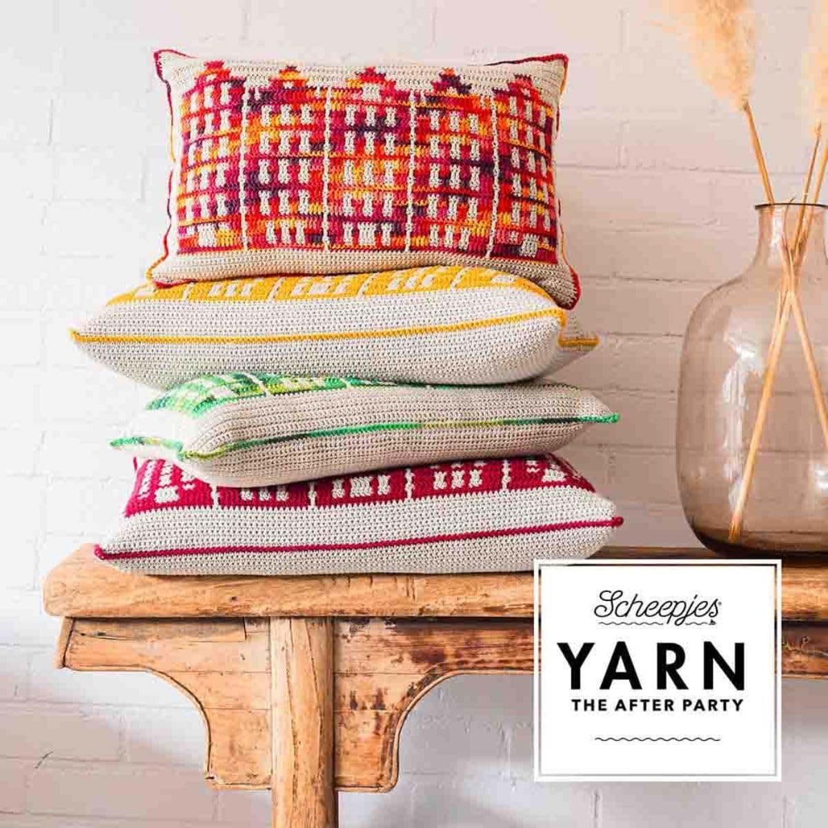 Scheepjes Yarn The After Party Pattern No. 58 - Chroma Canal Houses Cushion