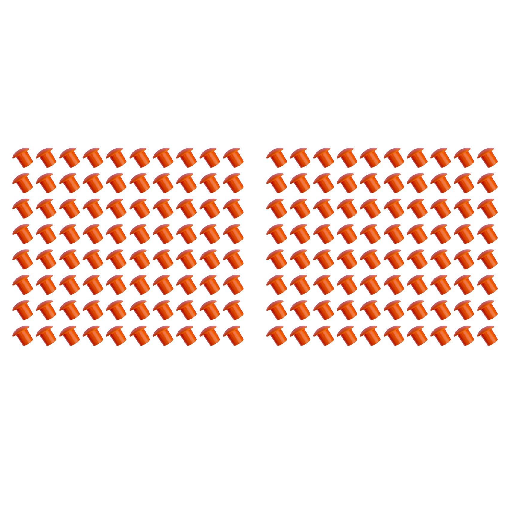 Capuchons de fer à béton orange de taille 3 à 8 pour la sécurité