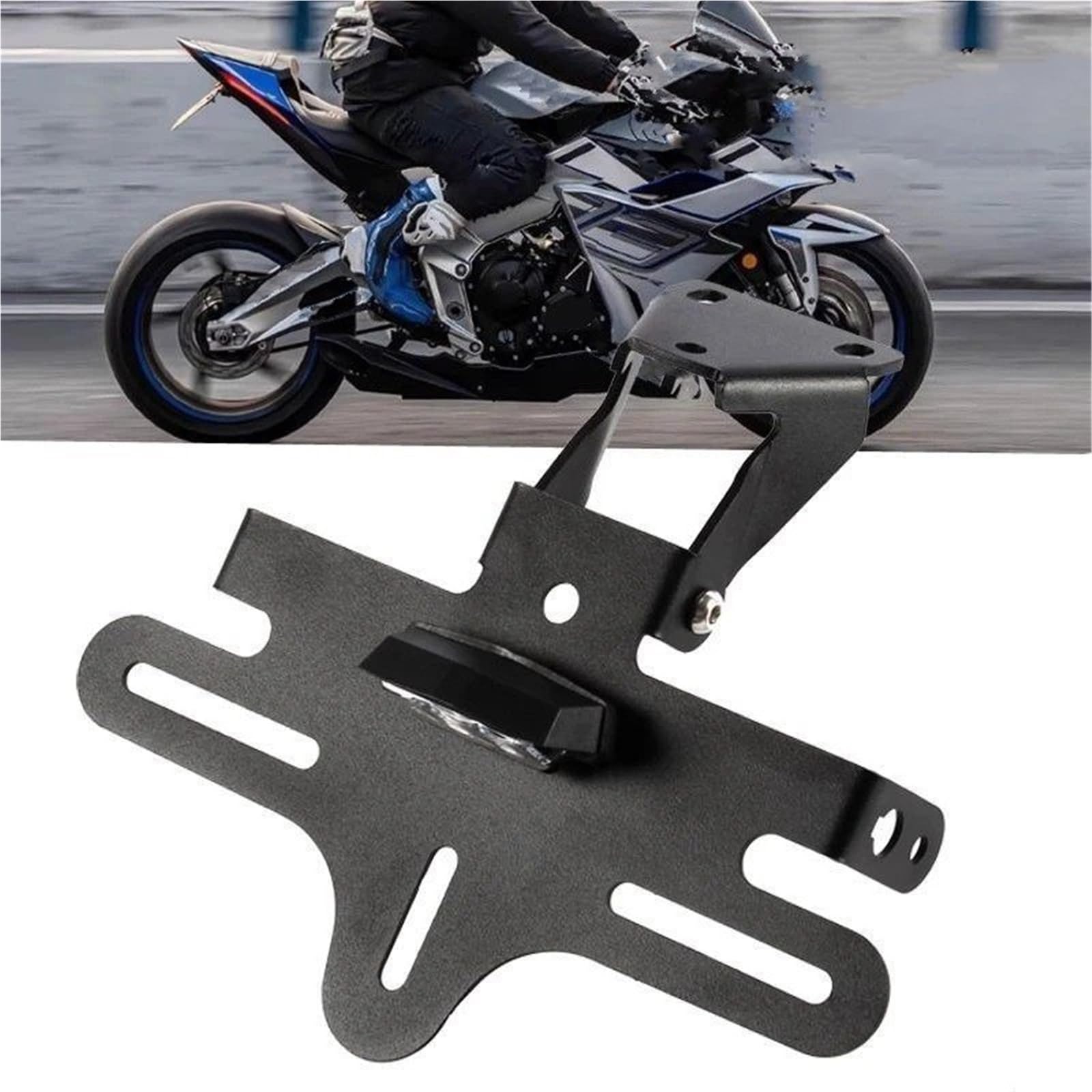 Uchwyt tablicy rejestracyjnej motocykla ze światłem dla Zontes 703RR 703 RR tylny uchwyt tablicy rejestracyjnej eliminator błotnika regulowany wspornik rejestracyjny