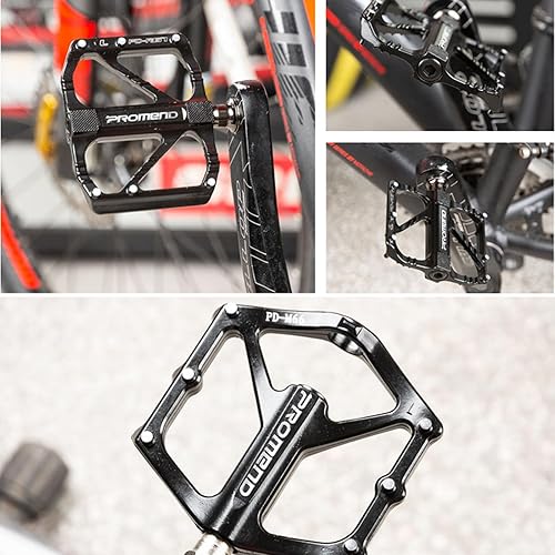 Miniatura 7 de CarreteraMTB Pedales de bicicleta de aleación de aluminio Pedales de bicicleta 3 rodamientos sellados cojinete ligero para bicicleta de montaña de
