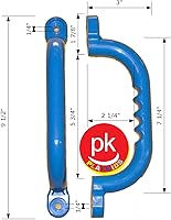 Vista 2 de Juego de seguridad para mango de juego, agarre para gimnasio en la selva, barra de agarre para columpio, parque infantil, buen agarre, 10 pulgadas