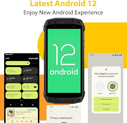 Miniatura 8 de Android 12 Ulefone Armor 15 - Teléfono resistente desbloqueado, IP68IP69K, auriculares TWS integrados, 6GB+128GB, batería de 4 días, cámara de