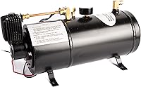 Vista 1 de Viking Horns, Compresor de aire de 150 PSI + kit de tanque de aire de un galón. Tipo universal, para bocinas de aire de tren que requieren un