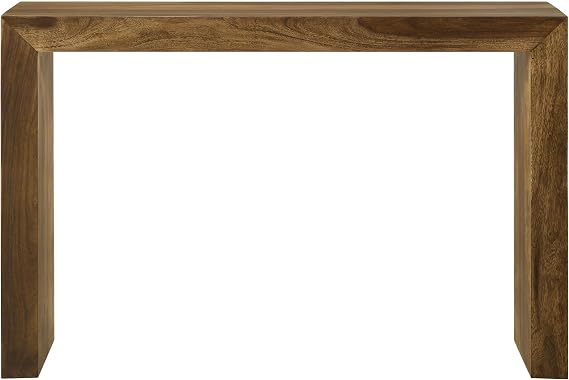 Coaster Home Furnishings - Odilia - Solid Wood - 46-Inch Rectangular Console Table with U-Shaped Design - Farmhouse Style - Living Room and Hallway - Auburn - 708419