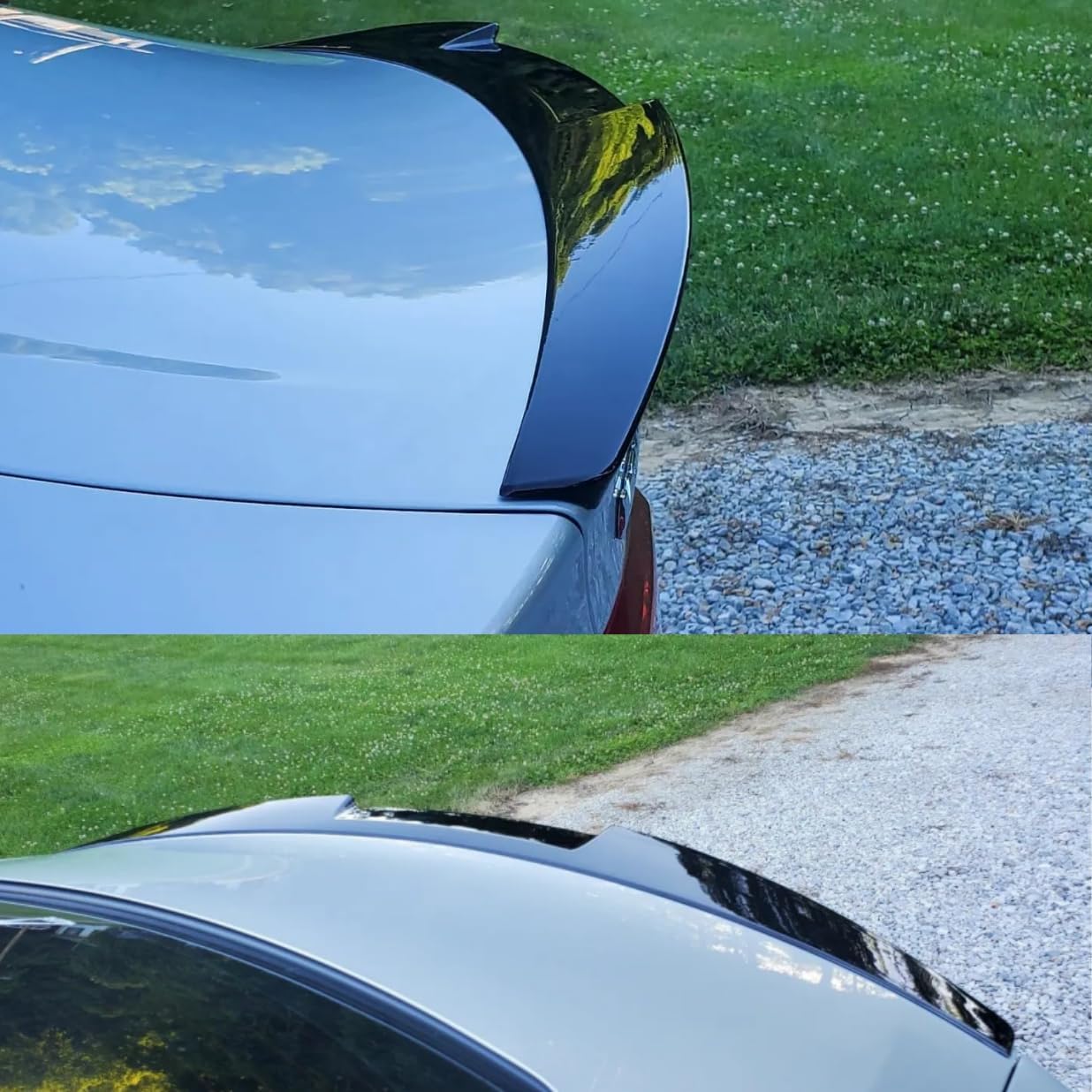 STSEV01 Rear Spoiler Wing Fit for Chevrolet Chevy Malibu L/LS/LT/RS/Premier/Malibu Hybrid 2016-2025, Painted Glossy Black Sporty Style DeckLid Lip Exterior Accessories