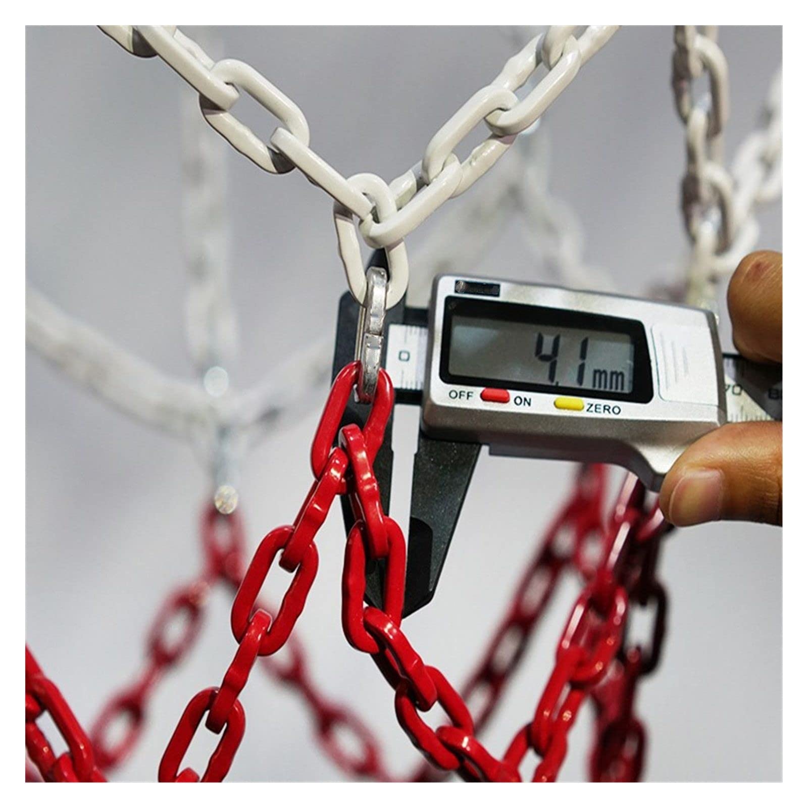 WILLWA Lndoor canestro da Basket all'aperto Pallacanestro Rete Metallica Catena antiruggine Anelli da Basket in Acciaio Accessori Standard (Color : Style 3)