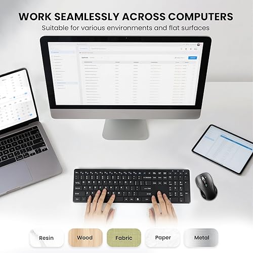 Miniatura 7 de Ratón inalámbrico Bluetooth Ergo, mouse de computadora Ergo para múltiples dispositivos, desplazamiento de metal de 4 vías,  3200 DPI, 10 botones,