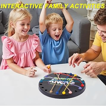 Twisted Rope Puzzle Game - Brainy Knots 10 Cord, Interactive Strategic Knot Untying Toy, Brain Strategy Rope Challenge, Board Puzzle Games Kids/Family Gathering/Birthday Gifts