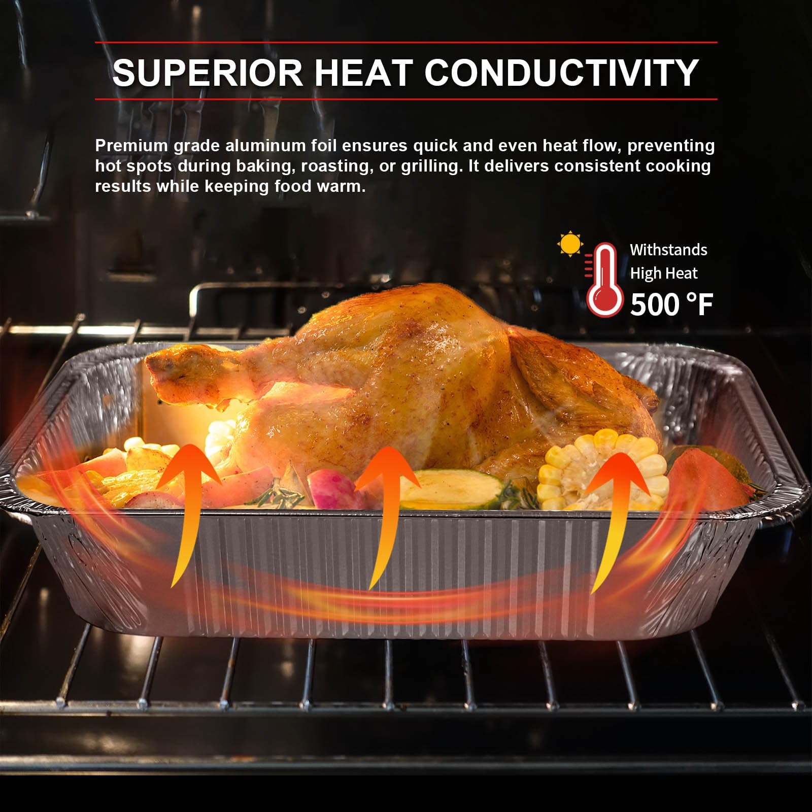 GrillChef Foil Pans - 30 Pack, 9x13 -3 GrillChef Foil Pans - 30 Pack, 9x13 -3