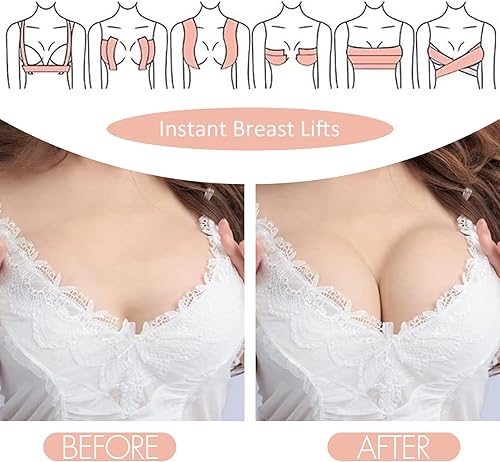 Miniatura 3 de Rodnsurw Brasier adhesivo invisible sin tirantes para mujer, sujetadores adhesivos con realce y espalda descubierta con pezón y cinta adhesiva