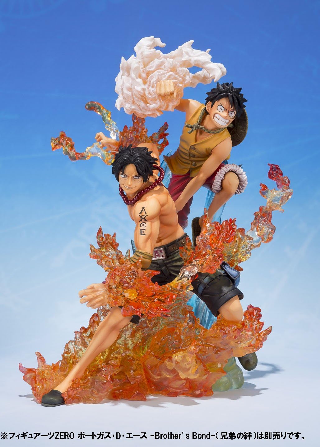TAMASHII NATIONS Bandai Figuartszero Monkey.D.Luffy -Brother's Bond- Onepiece Statue Action Figure