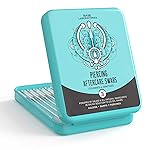 Base Labs Keloid Bump Removal Gel Swabs | Piercing Aftercare Gel Swabs for Piercing Bump Treatment | Medicated Piercing Cleaner Saline Solution for Ear, Nose, Belly, Body Piercings | 36 Swabs