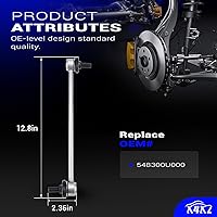 Vista 6 de Varillas de barra estabilizadora de aleación de zinc-níquel, para Accent, Veloster, Rio 2012-2017, Elantra 2011-2016, Forte, Soul 2014-2018, Forte