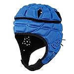 Surlim Rugby Helmet Headguard Headgear for Soccer Scrum Cap Soft Protective Helmet for Kids Youth Blue Small