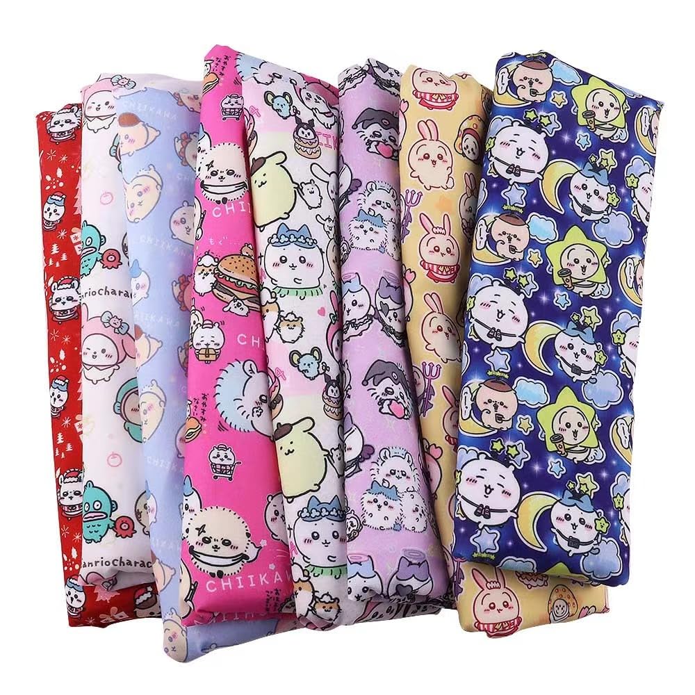 Amazon.co.jp: ちいかわ パッチワーク生地 グッズ 綿 はぎれ DIY手作り