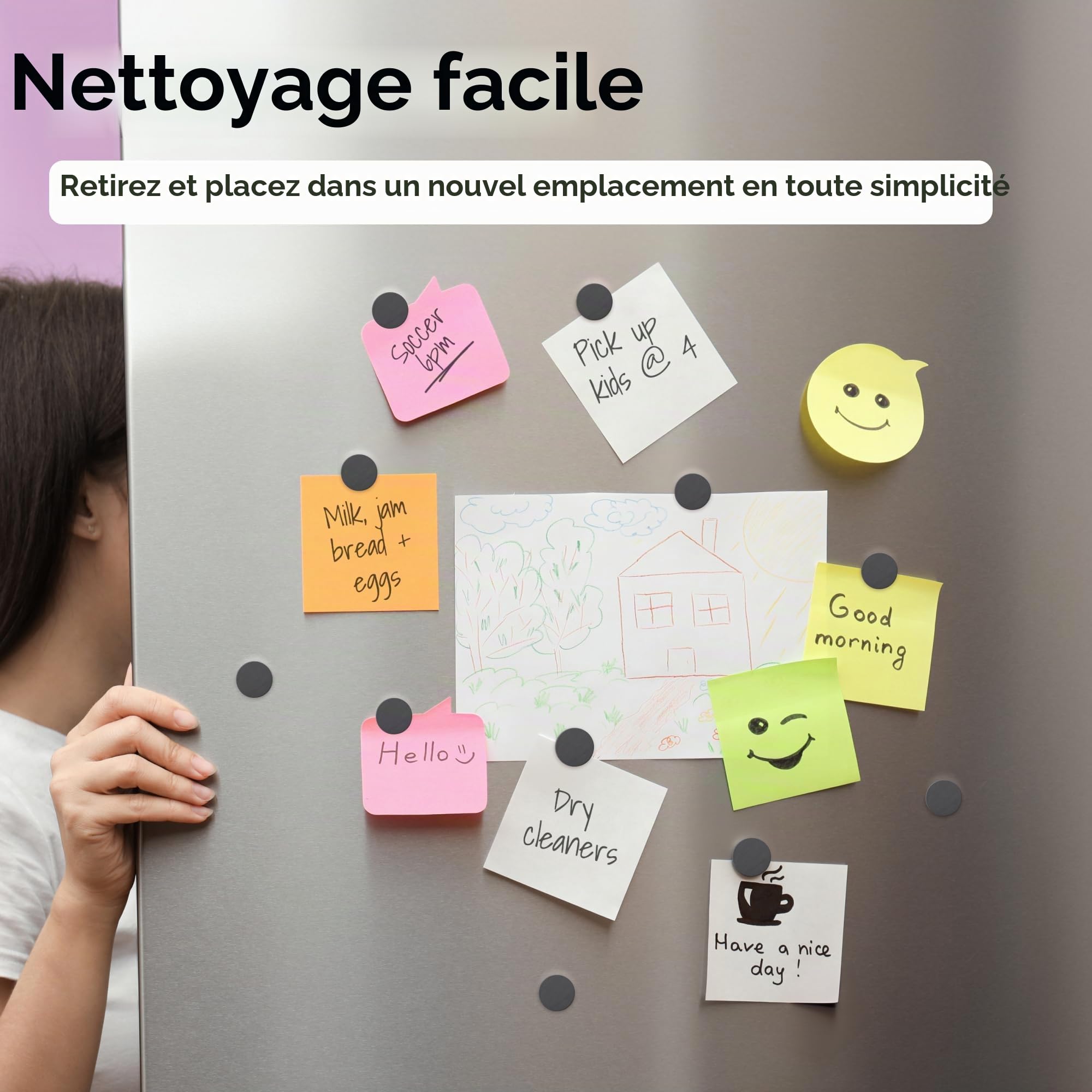 Craft Magnets - Aimants en Céramique Rond de 1,8 cm - Aimants Circulaire Plat pour L'artisanat, la Science et le Bricolage - Petits Aimants Frigo, pour Réfrigérateur, le Tableau Blanc - 30 PC