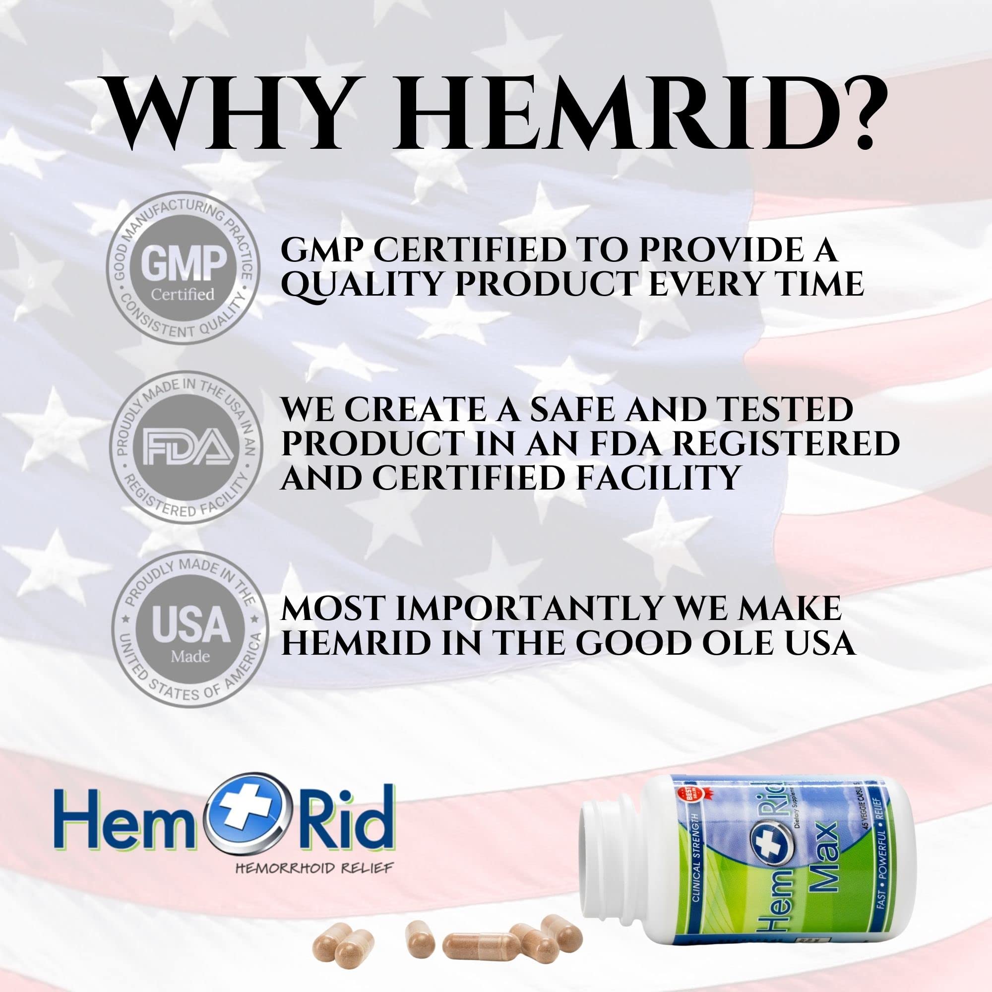 Buy HemRid Max Fast Hemorrhoid Relief. Get The Hemorrhoid Pills That