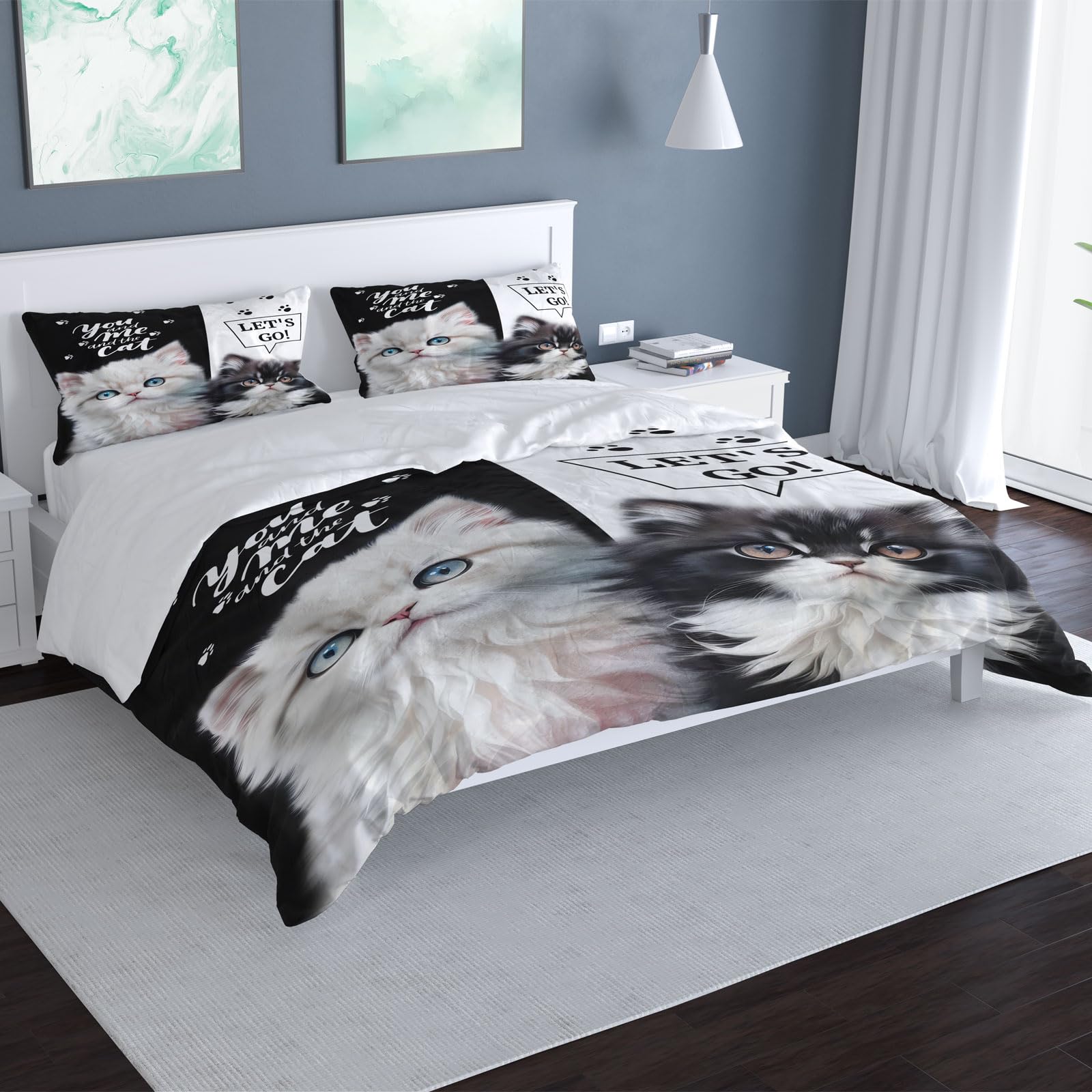 UGZDEA Cat Bed Linen Set 135x200cm - Image 3