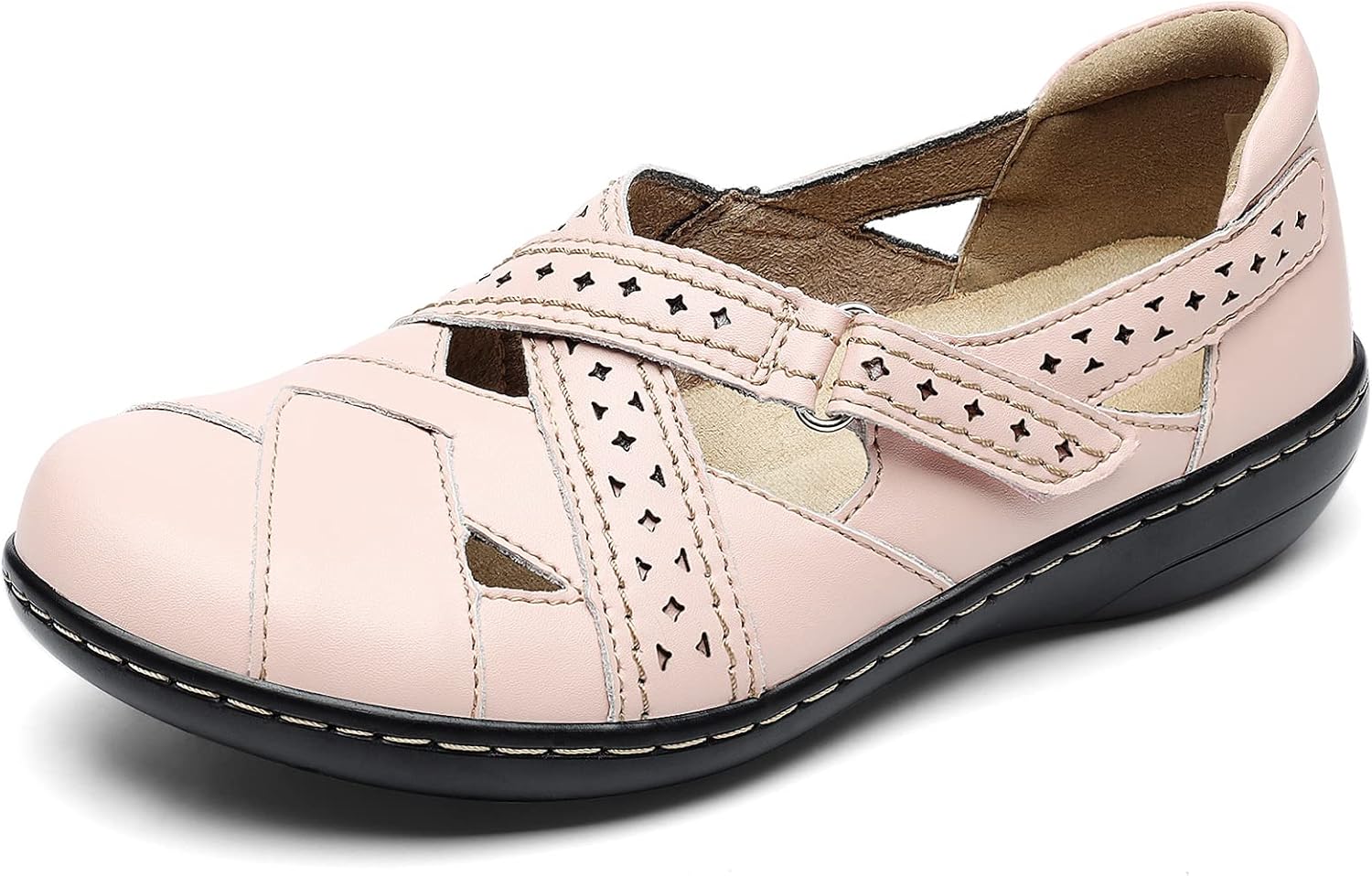 TERRIKAT Women's Casual Loafers Cute Slip On Comfort Walking Flats Leather Driving Moccasins Fashion Closed Toe Boat Shoes