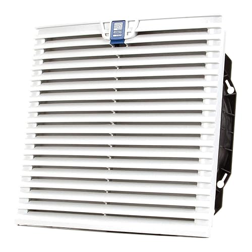 Rittal 3244100 Ventilador de filtro TopTherm gris claro, 12-2332 pulgadas de ancho x 12-2332 pulgadas de alto x 5-58 pulgadas de profundidad, 453