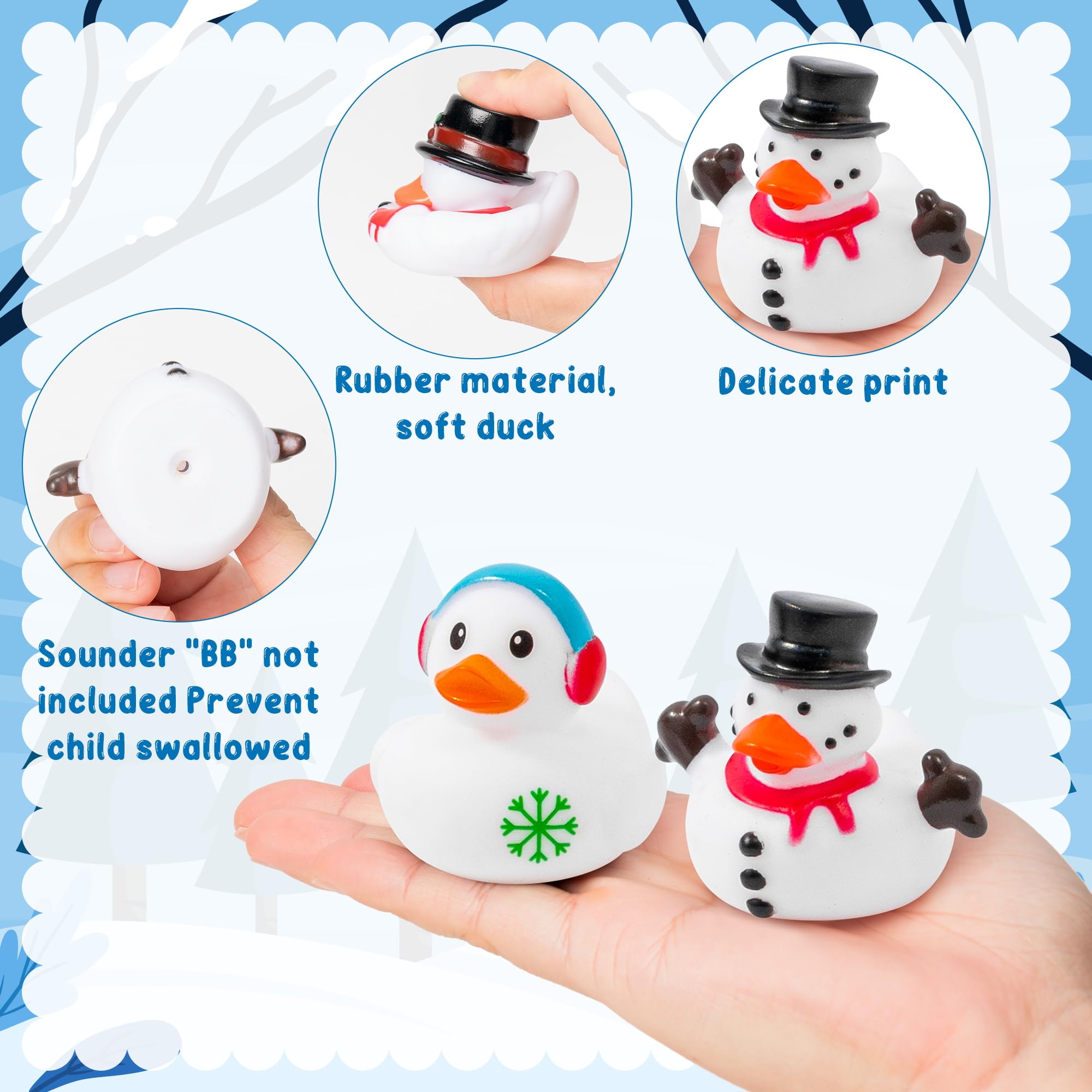 PANTIDE Winter Rubber Ducks Bulk - Image 4