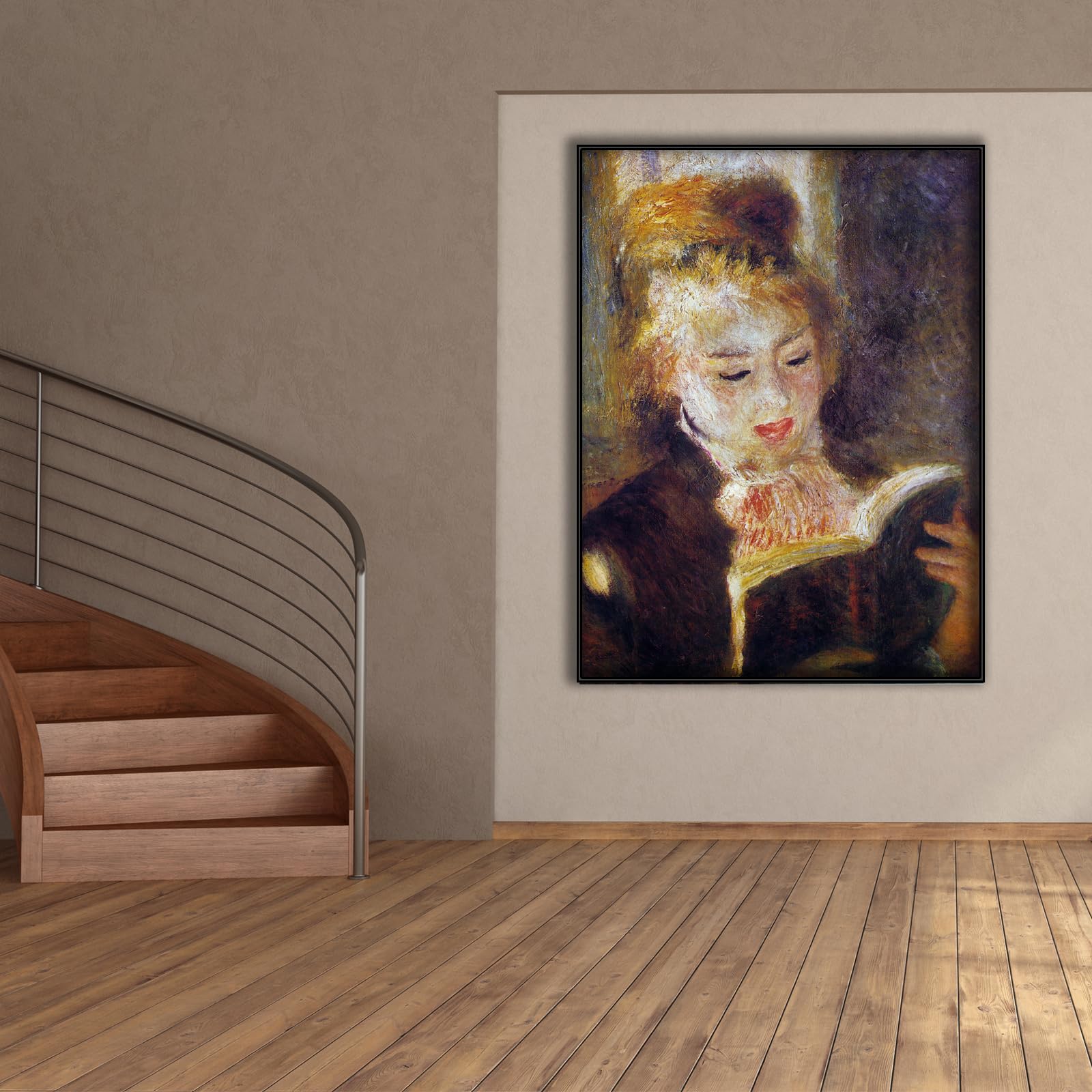 Amazon.com: Pierre Auguste Renoir Wall Art - The Reader (La