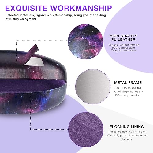 Miniatura 4 de molshine Estuche rígido para lentes de sol, estuche grande para lentes de sol de gran tamaño para mujeres y hombres