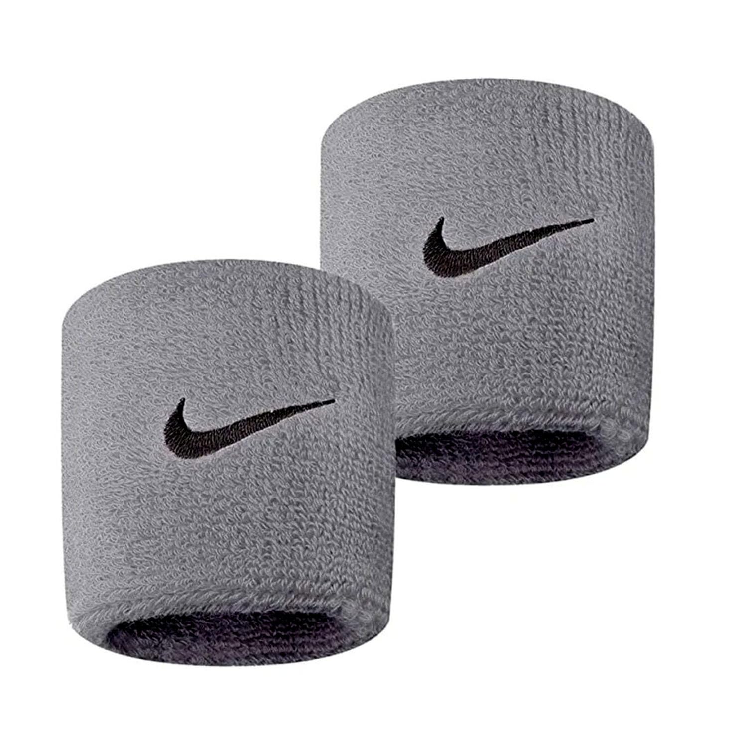 NIKE Premier Swoosh Singlewide Wristbands -Soft, Moisture-Wicking (1 Pair, 2.5" Wide)